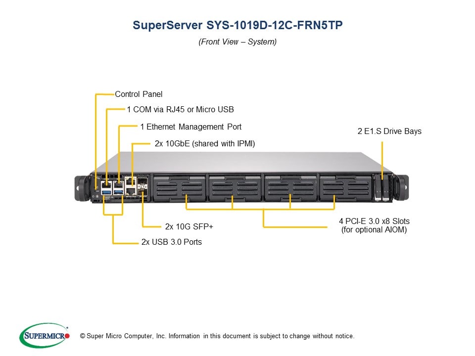 SYS-1019D-12C-FRN5TP