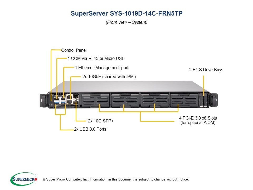 SYS-1019D-14C-FRN5TP
