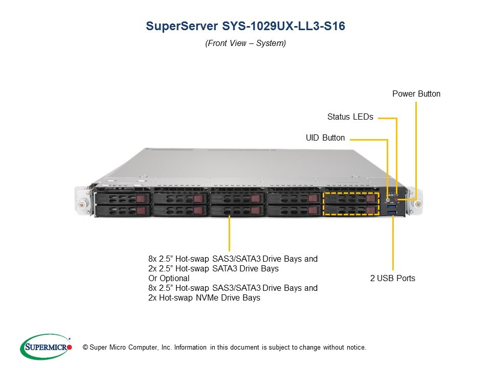 SYS-1029UX-LL3-S16