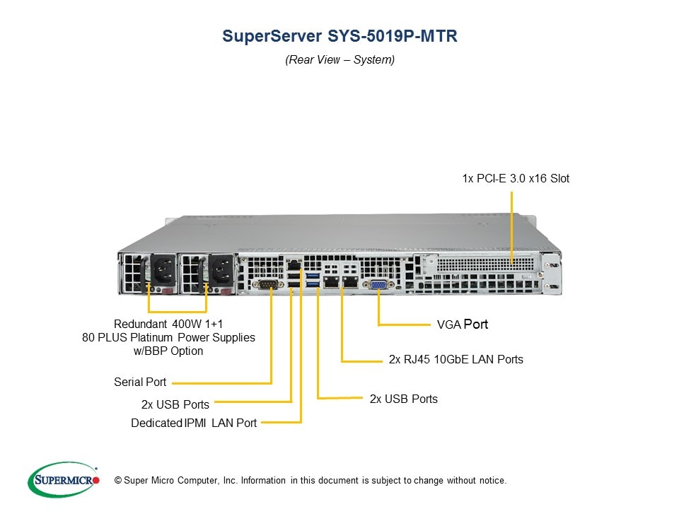 SYS-5019P-MTR