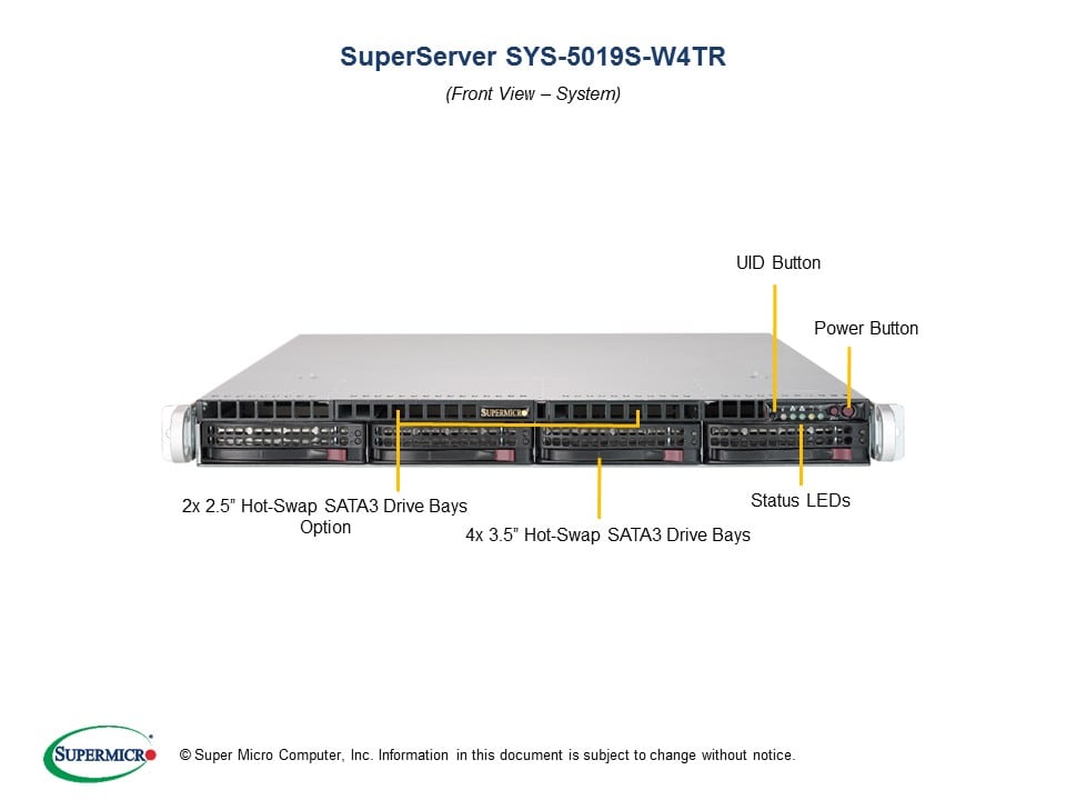 SYS-5019S-W4TR