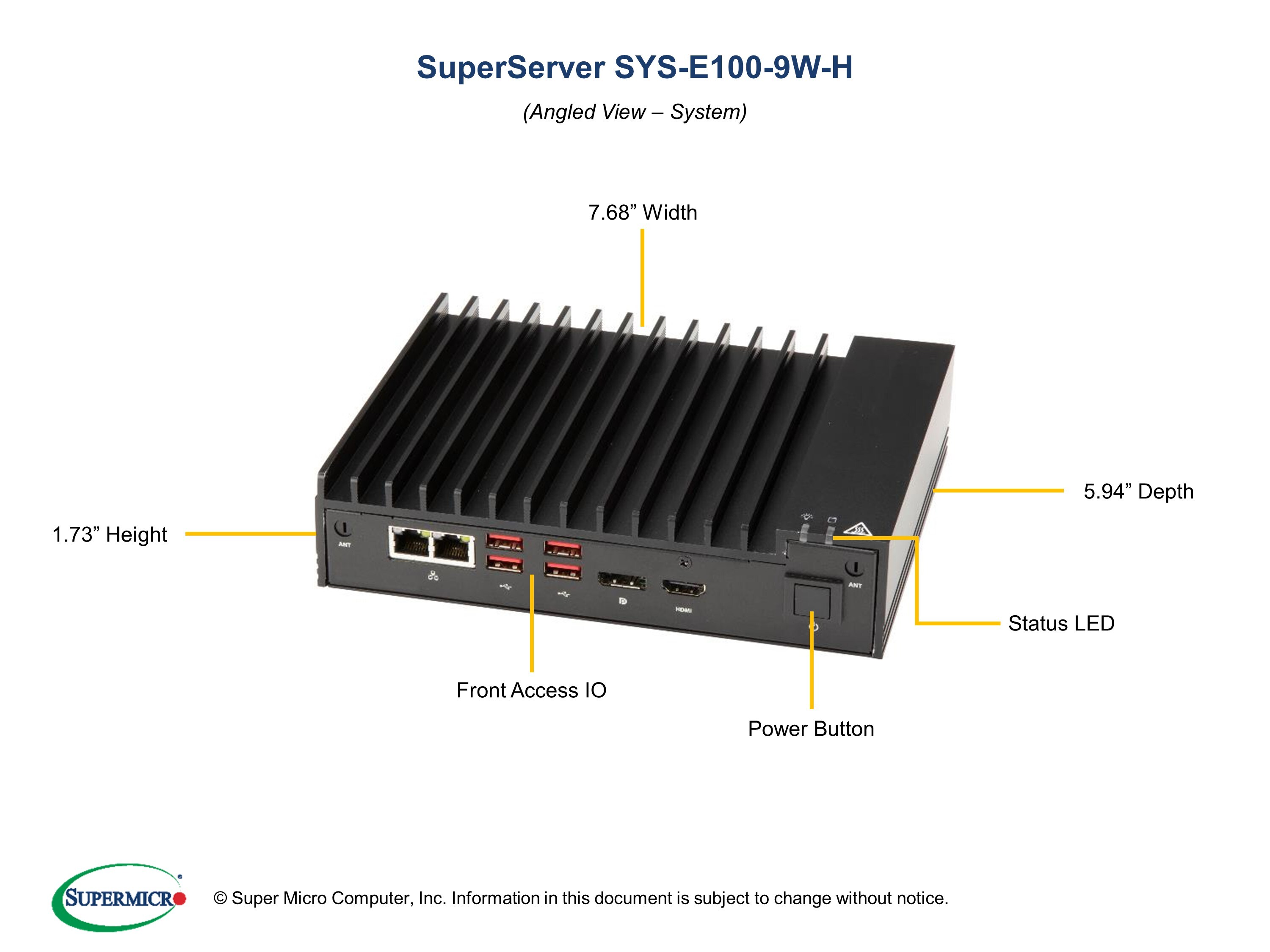 SYS-E100-9W-H