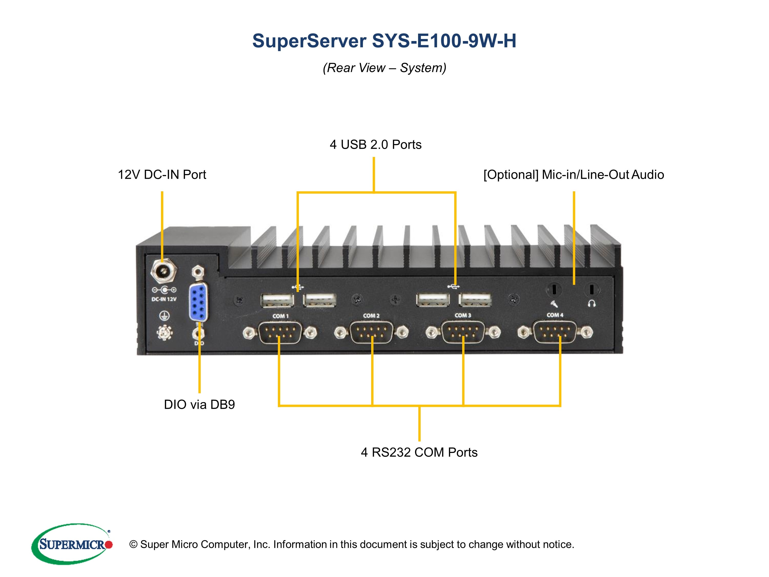 SYS-E100-9W-H