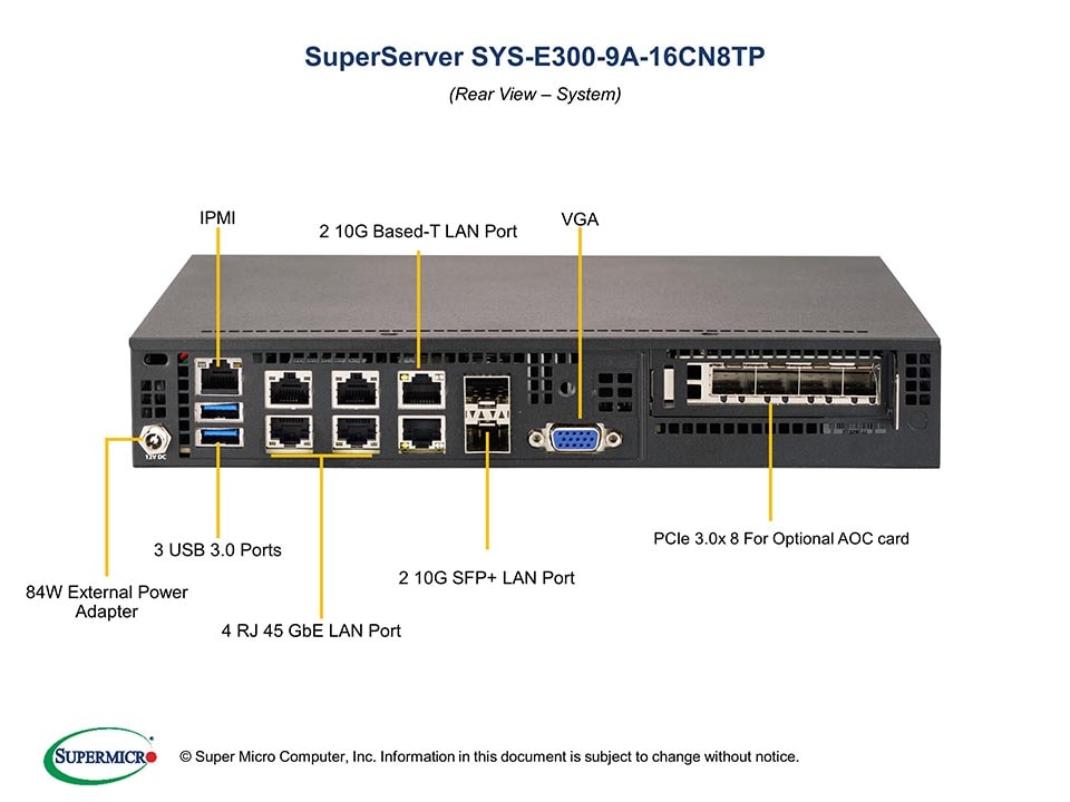 SYS-E300-9A-16CN8TP